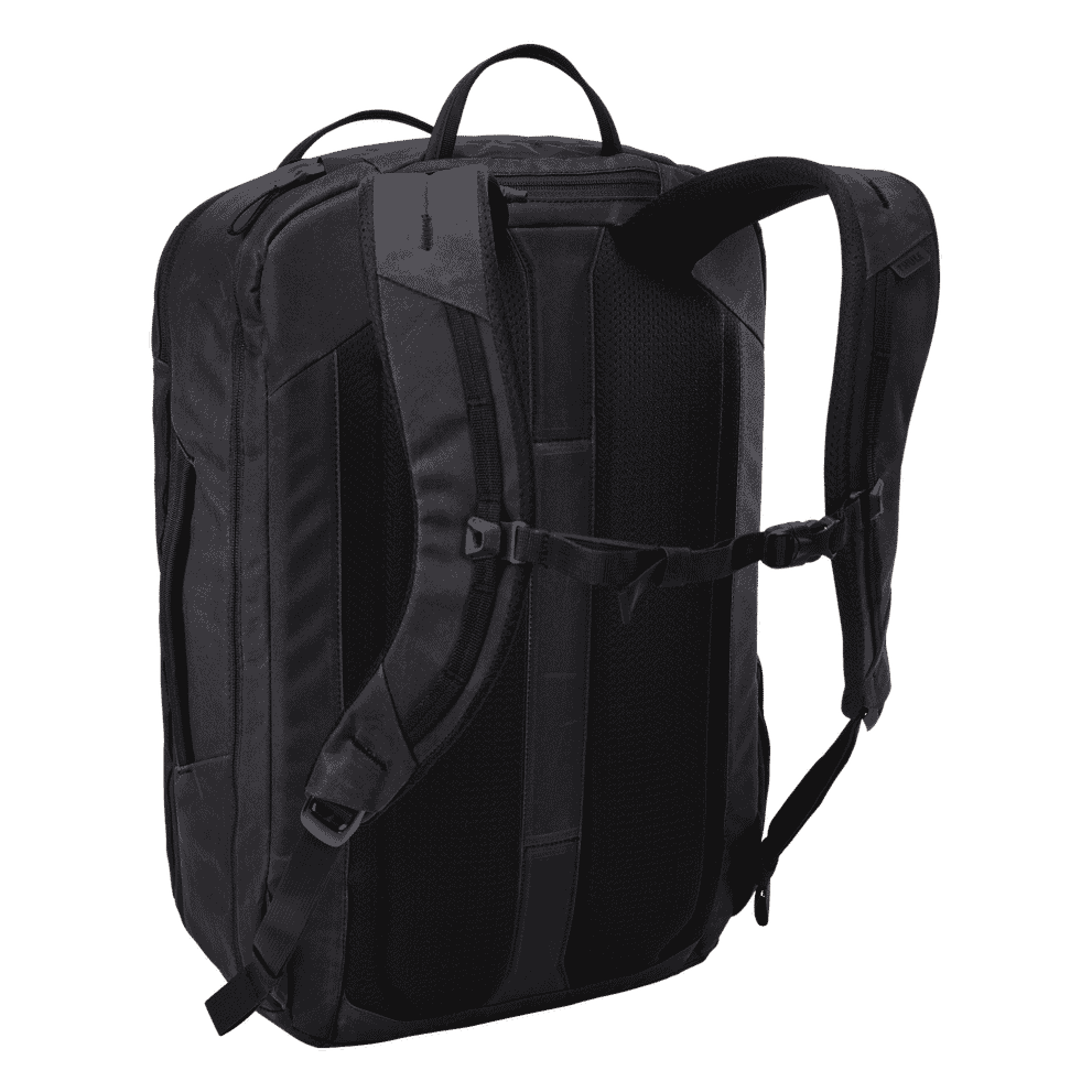 Thule Aion travel backpack 40L black, rear harness and back panel