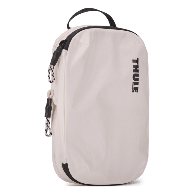 Thule compression packing cube small in white, front view