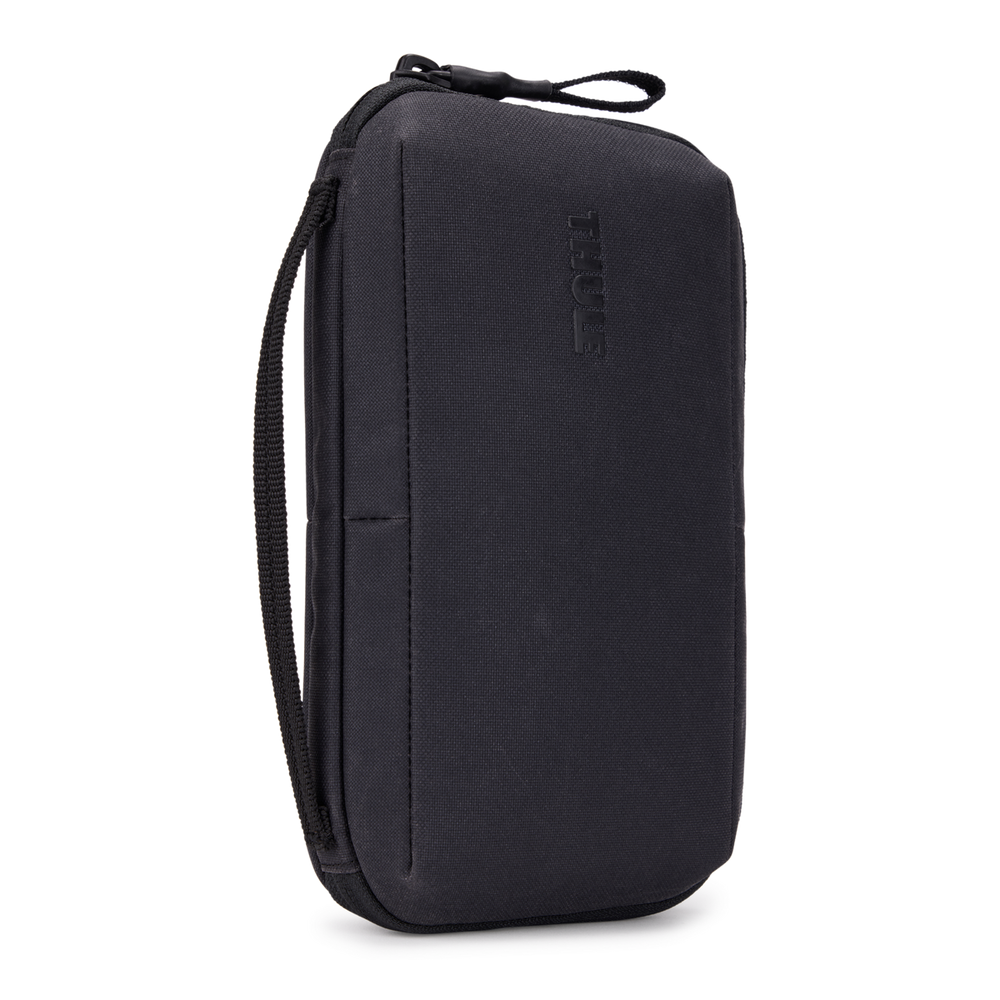 Thule Aion travel organizer in black waxed canvas, front view