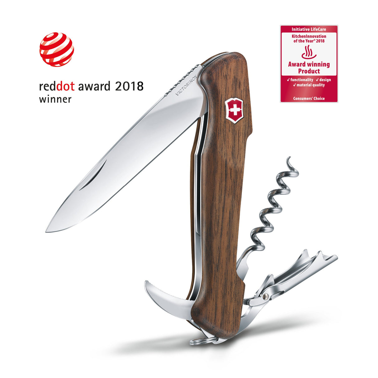 Victorinox Wine Master Wood Walnut Swiss Army Knife