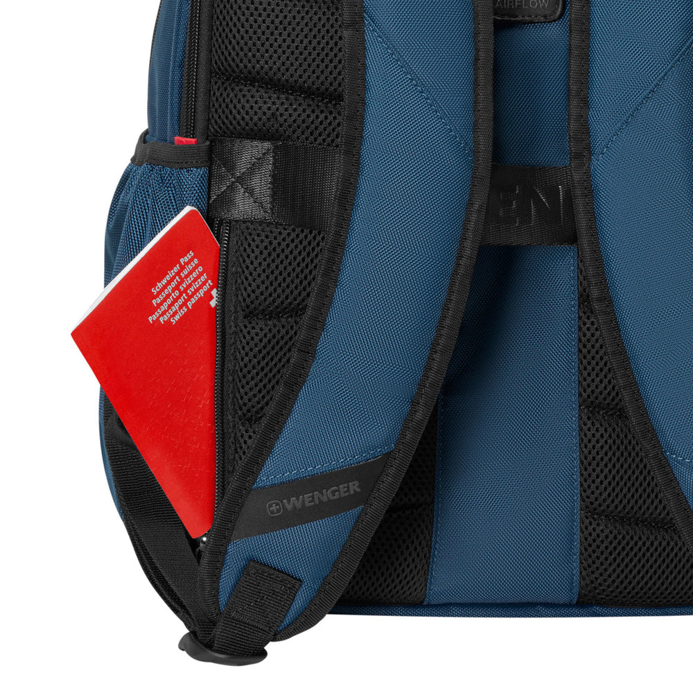 Wenger Eco-Friendly Business Laptop Backpack 15.6 Inch Blue
