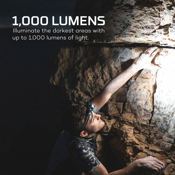 NEBO Transcend Rechargeable 1000 Lumen Headlamp with Magnetic Base