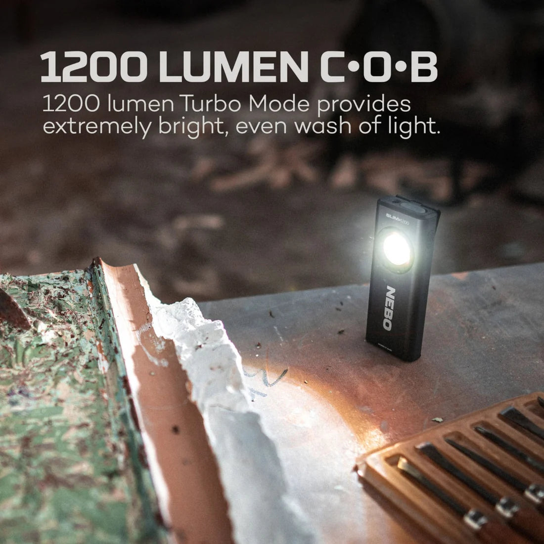 Nebo SLIM+ 1200 Lumens Compact Clip On and Magnetic Light 89647