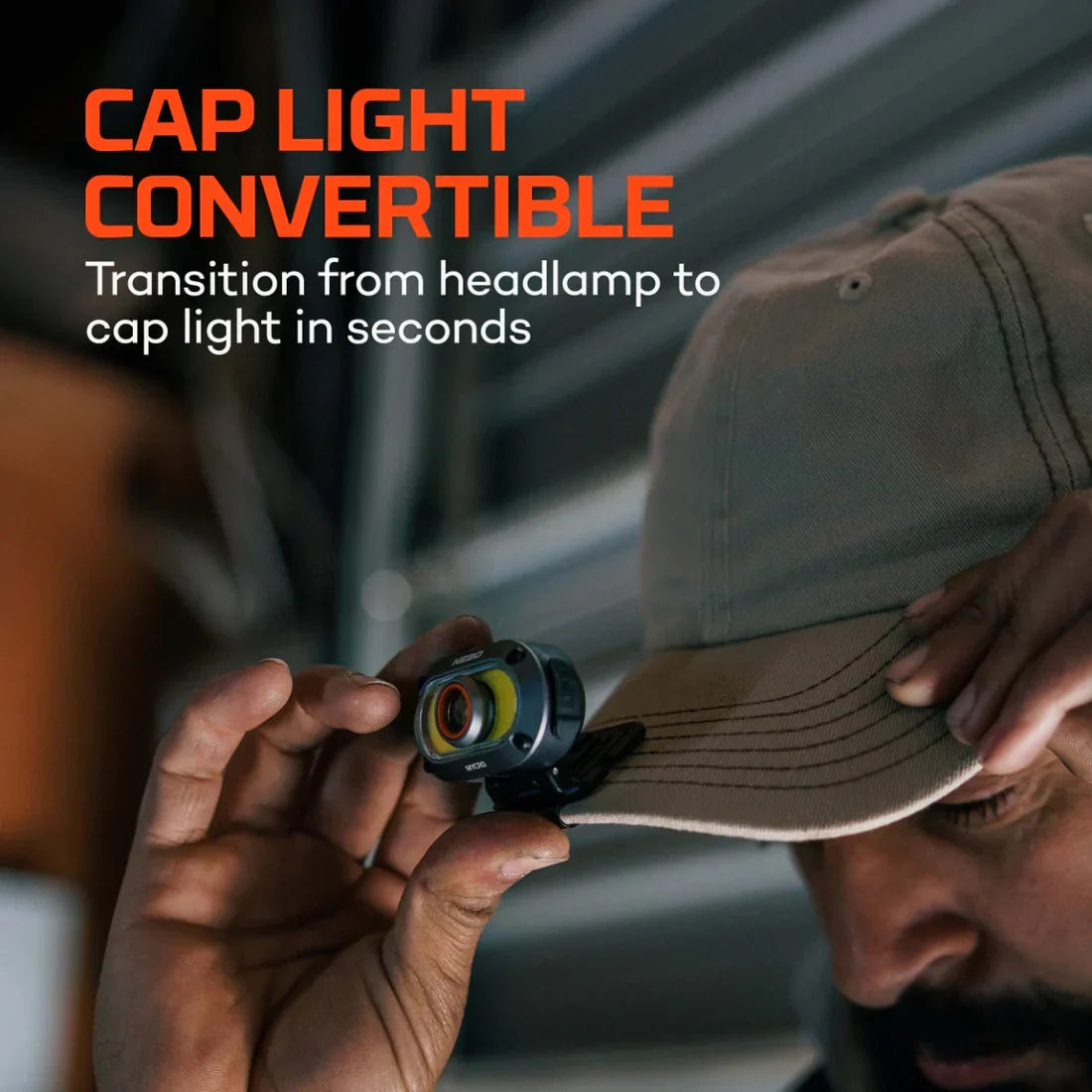 Nebo MYCRO 550+ Lumens Rechargeable Headlamp Adjustable Strap