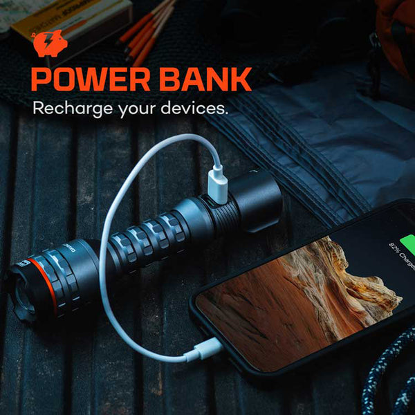 NEBO Davinci 800 Lumen Rechargeable Flashlight with USB C Model 89769