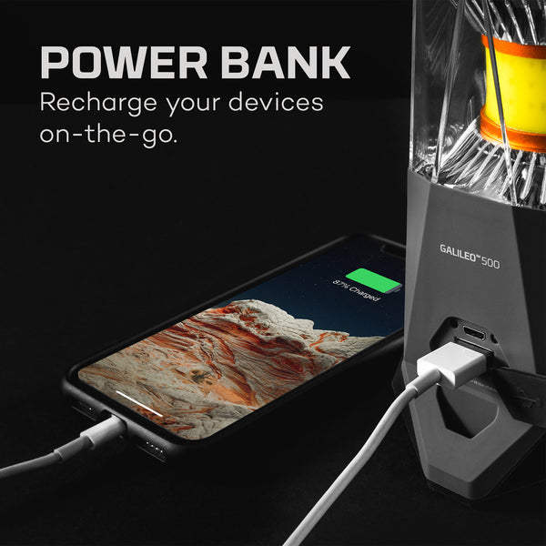 NEBO Galileo 500 Lumen Camping Lantern with Power Bank SKU 89821