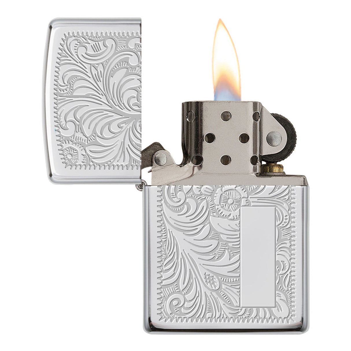 Zippo Classic Chrome Windproof Lighter with Polished Finish