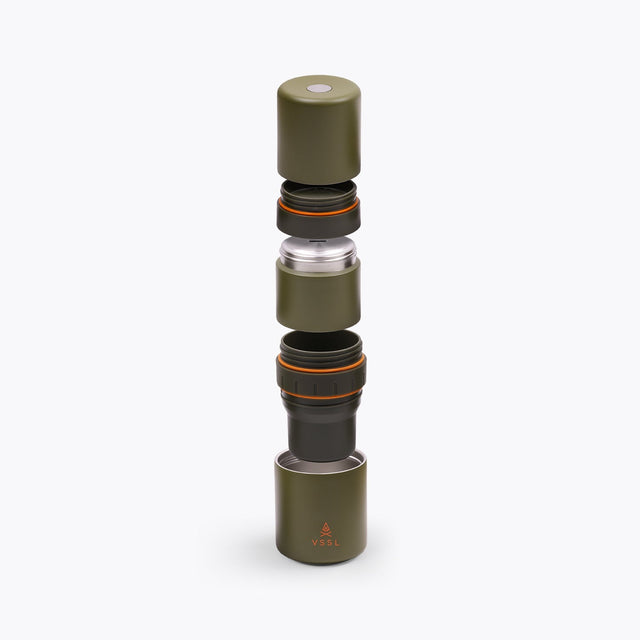 VSSL Nest Pour Over Portable Coffee Kit Deep Moss