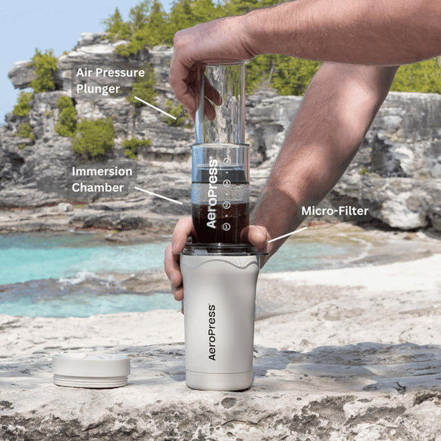 AeroPress Go Plus Travel Coffee Press Black