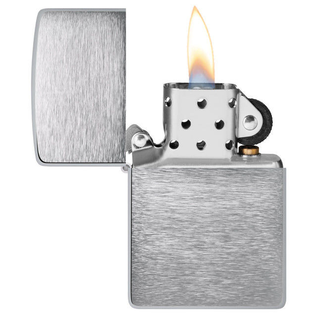 Zippo Armor Brushed Chrome Windproof Lighter 162 — view 2