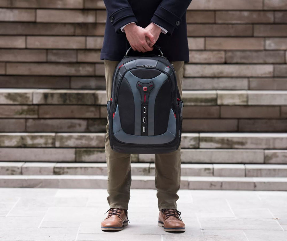 Wenger Pegasus 17 Inch Laptop Backpack Gray with Protective Straps
