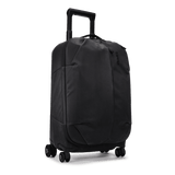 Thule Aion carry-on spinner in black waxed canvas, front view