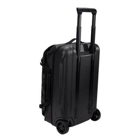 Thule Chasm carry-on wheeled duffel 40L black, rear wheels and back panel