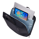 Thule Subterra 2 laptop attaché black, open showing padded laptop and tablet sleeves
