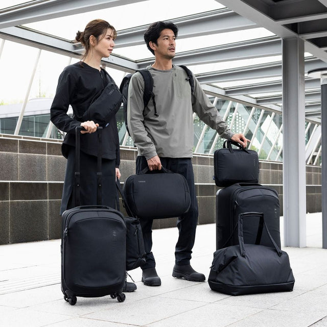 Thule Subterra 2 laptop attaché black carried by its padded bale handles