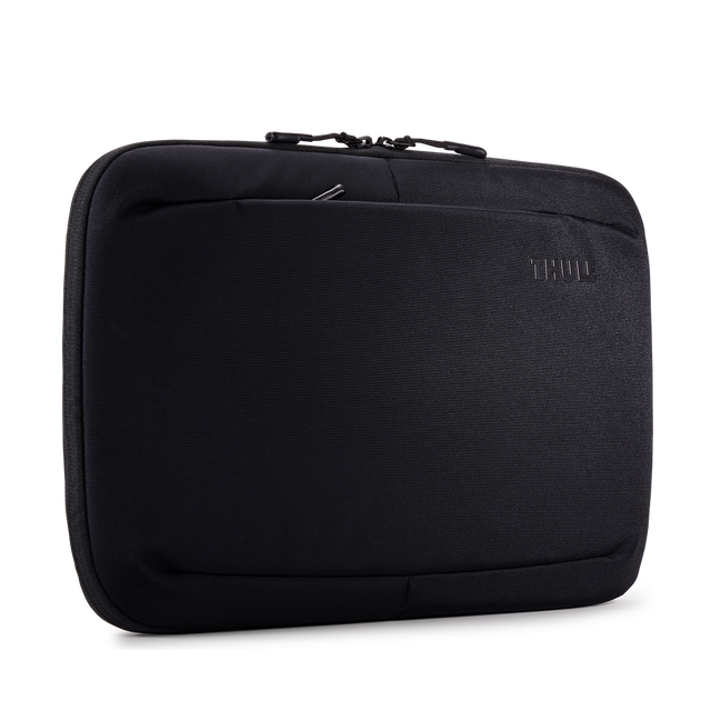 Thule Subterra 2 16in MacBook sleeve in black, front view