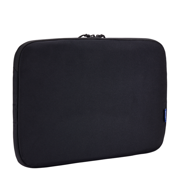 Thule Subterra 2 16in MacBook sleeve in black, rear view showing the front accessory pocket