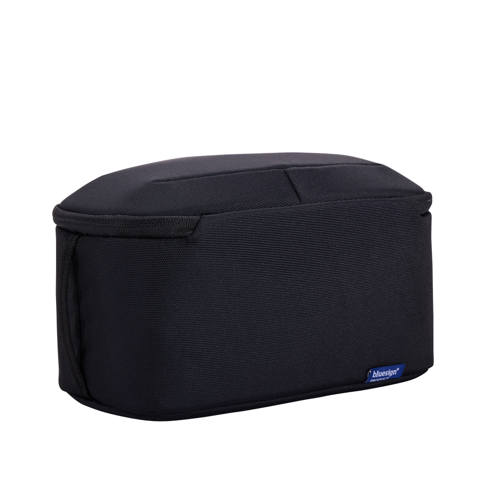 Thule Subterra 2 toiletry bag black, open showing the TPU-coated interior