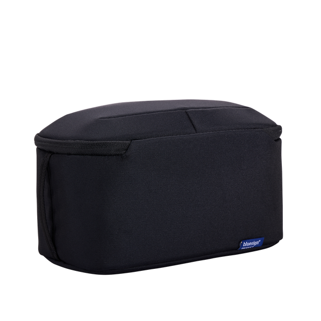 Thule Subterra 2 toiletry bag black, open showing the TPU-coated interior