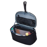 Thule Subterra 2 toiletry bag black hanging from its stowable hang strap