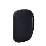 Thule Subterra 2 PowerShuttle Medium black, opened flat showing elastic pockets