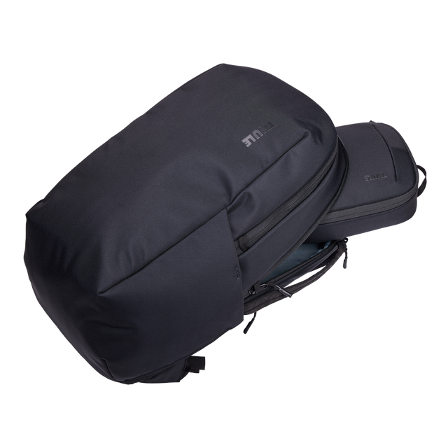 Thule Subterra 2 PowerShuttle Plus black packed with cables and a charger