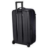 Thule Subterra 2 wheeled duffel black, side profile with magnetic grab handle