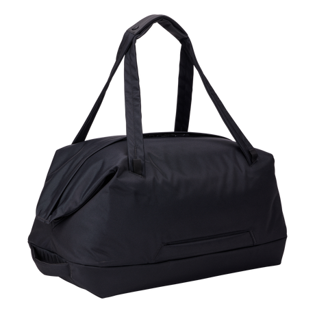 Thule Subterra 2 duffel black, wide doctor's-bag opening held open by memory wire