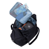 Thule Subterra 2 duffel black, end panel with the exterior accessory pocket