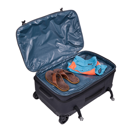 Thule Aion wheeled duffel 70cm black, top opening and carry handles