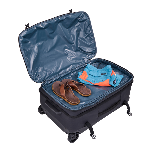 Thule Aion wheeled duffel 70cm black, top opening and carry handles