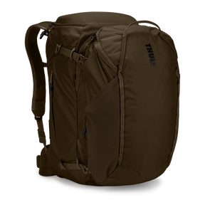 Thule Landmark 60L travel pack in deep khaki, front view