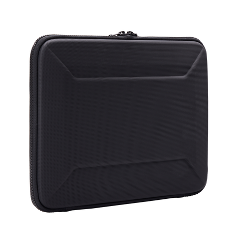 Thule Gauntlet MacBook Pro sleeve 14in in black, rear view showing reinforced corners