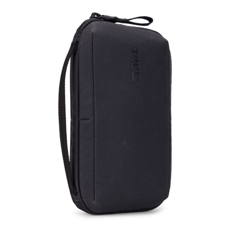Thule Aion travel organizer black, angled view with hand strap