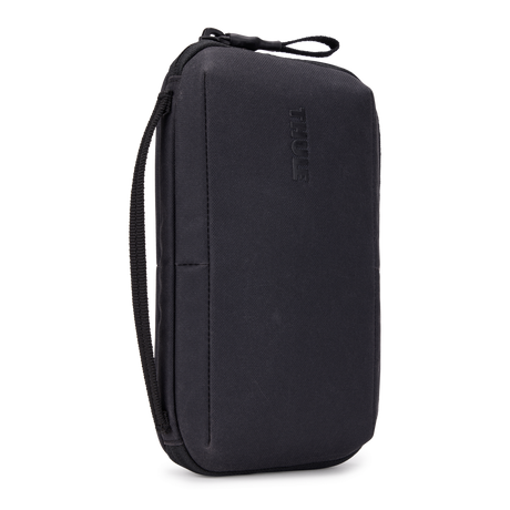 Thule Aion travel organizer in black waxed canvas, front view