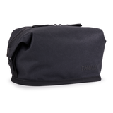 Thule Aion toiletry bag in black waxed canvas, front view