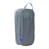 Thule packing cube x-small in Pond Gray, side profile showing the webbing carry handle
