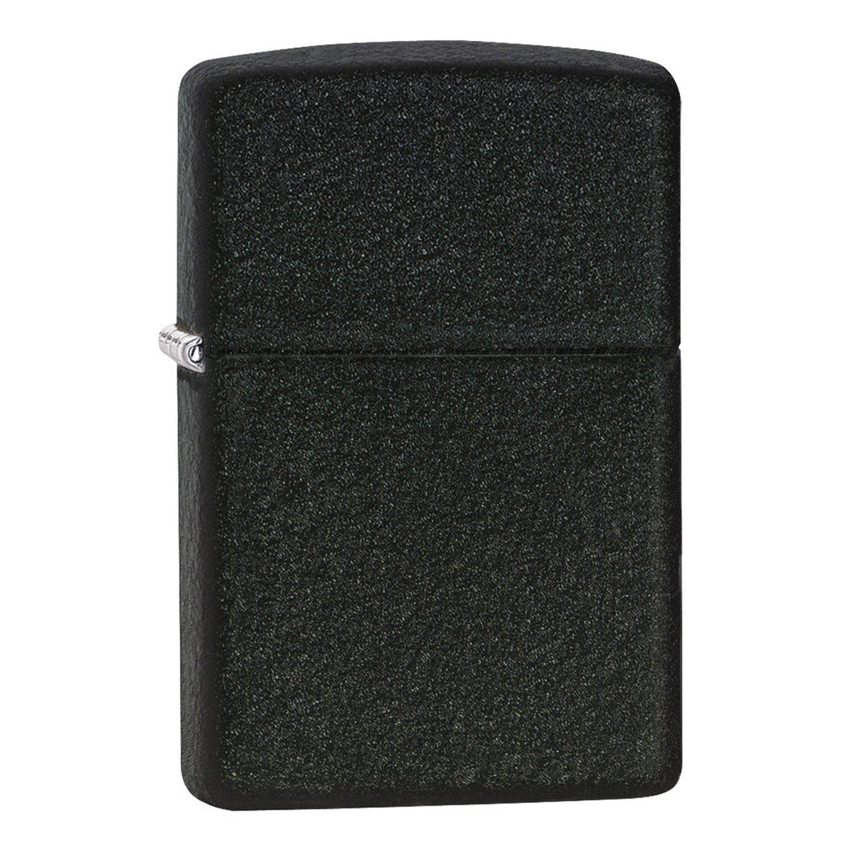 Black matte Zippo lighter with a textured surface.
