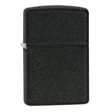 Black matte Zippo lighter with a textured surface.