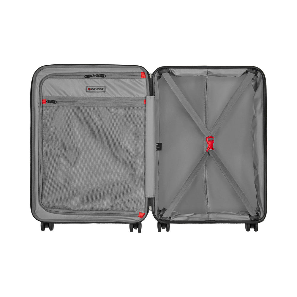 Wenger Pegasus Black Expandable Medium Suitcase With TSA Lock