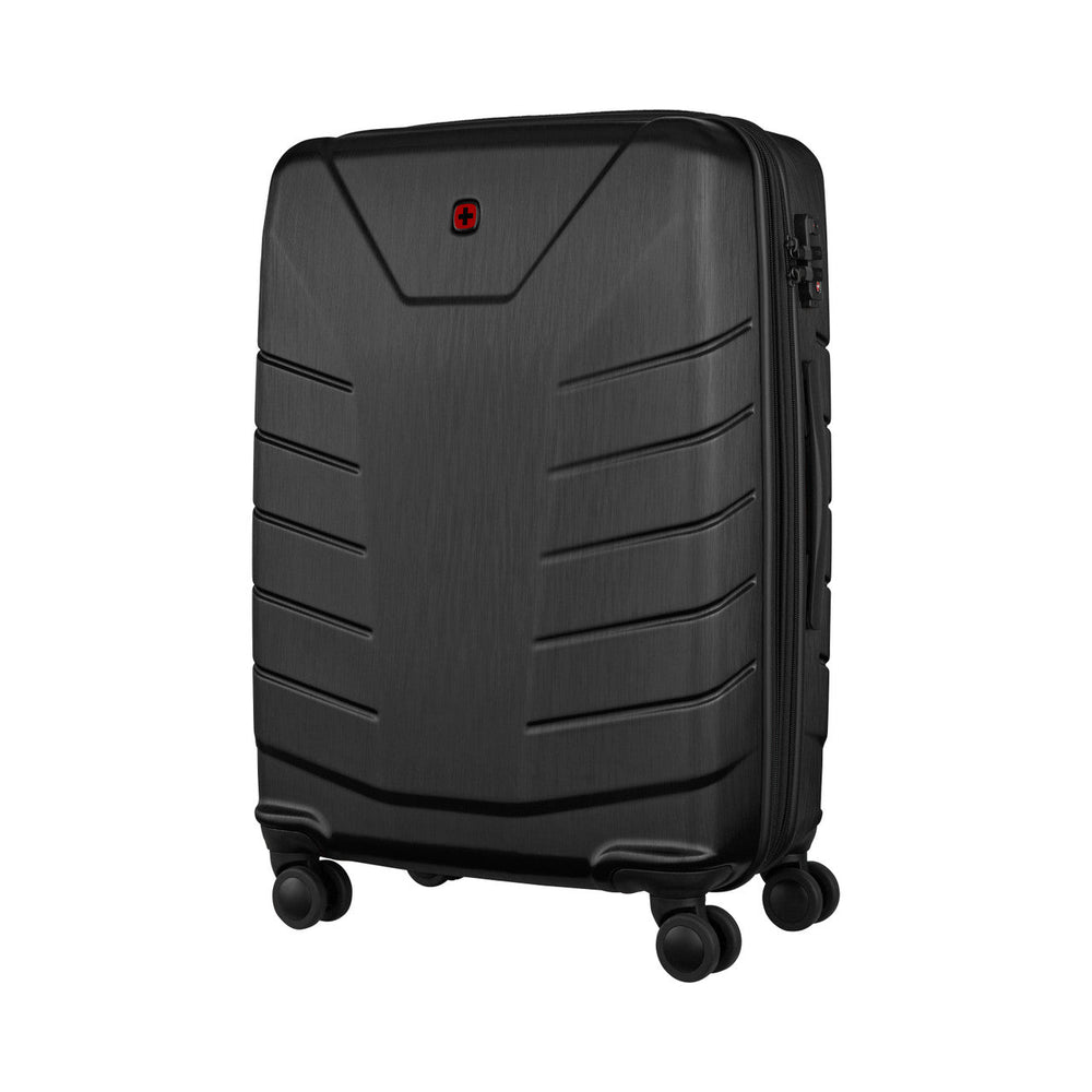 Wenger Pegasus Black Expandable Medium Suitcase With TSA Lock