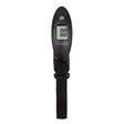 Digital luggage scale with a black handle and LCD display.