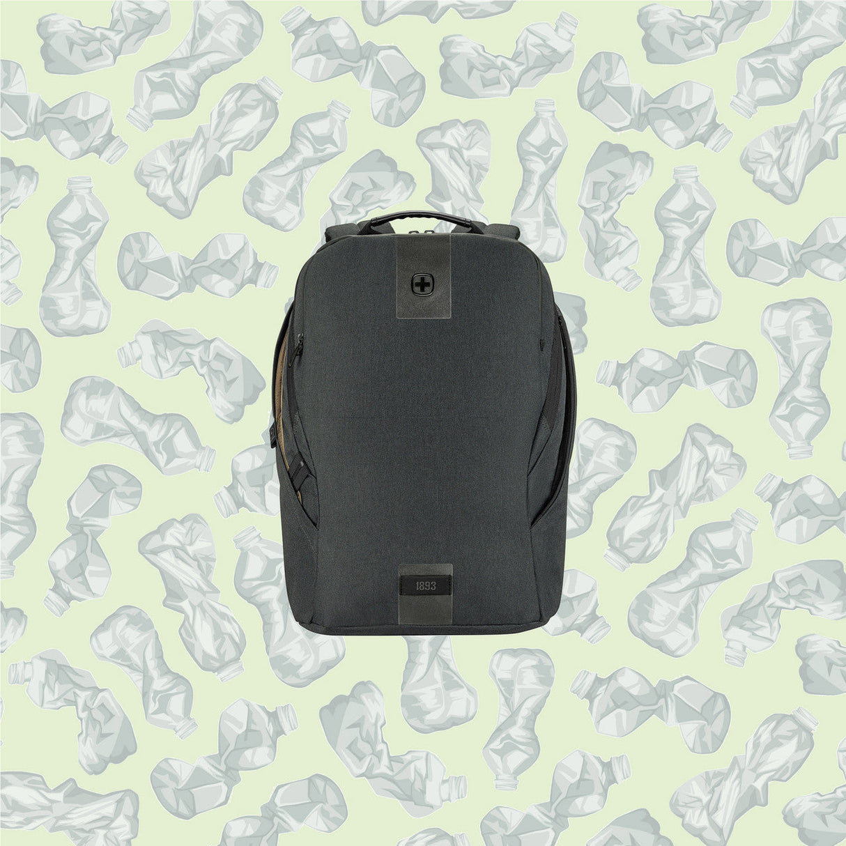 Wenger Eco Smart 16 Inch Laptop Backpack Recycled Charcoal