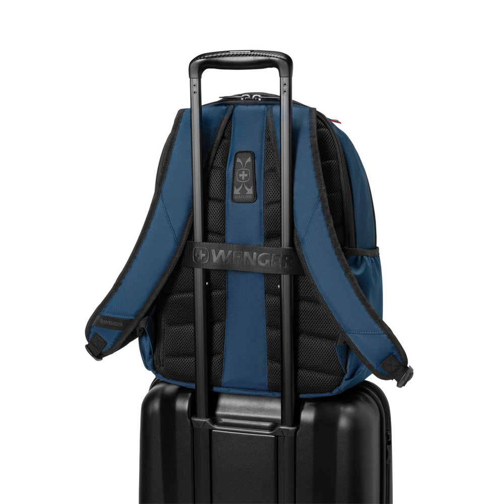 Wenger Eco-Friendly Business Laptop Backpack 15.6 Inch Blue
