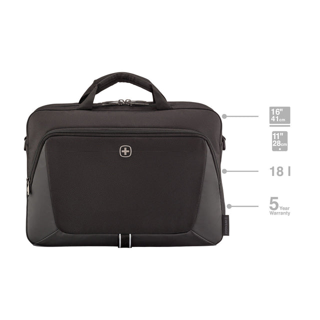 Wenger XE Brief 16 Laptop Briefcase — Black