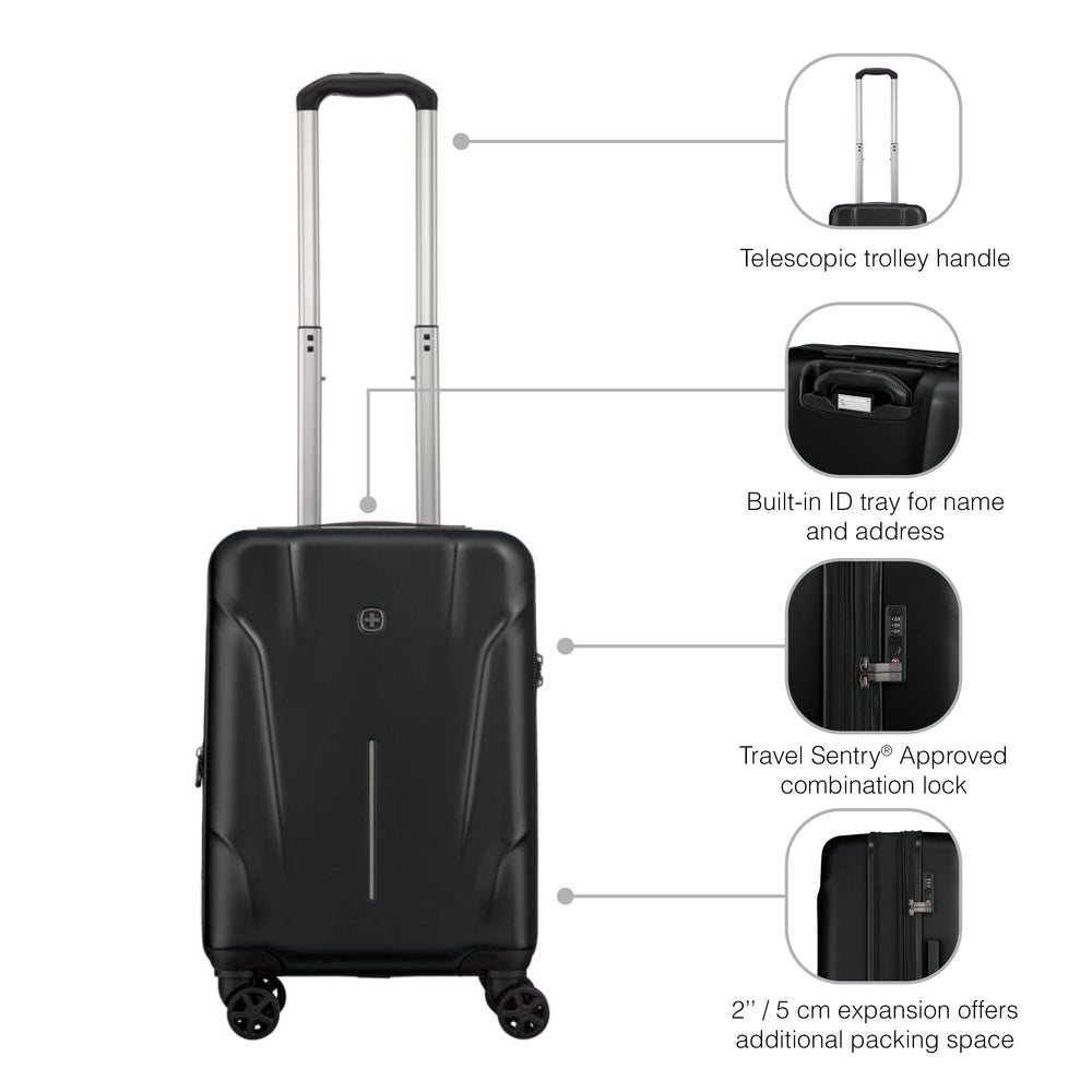 Wenger Ryon Hardside Carry-On Suitcase Black