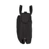 Black messenger-style bag or laptop case with multiple compartments and carrying handles.
