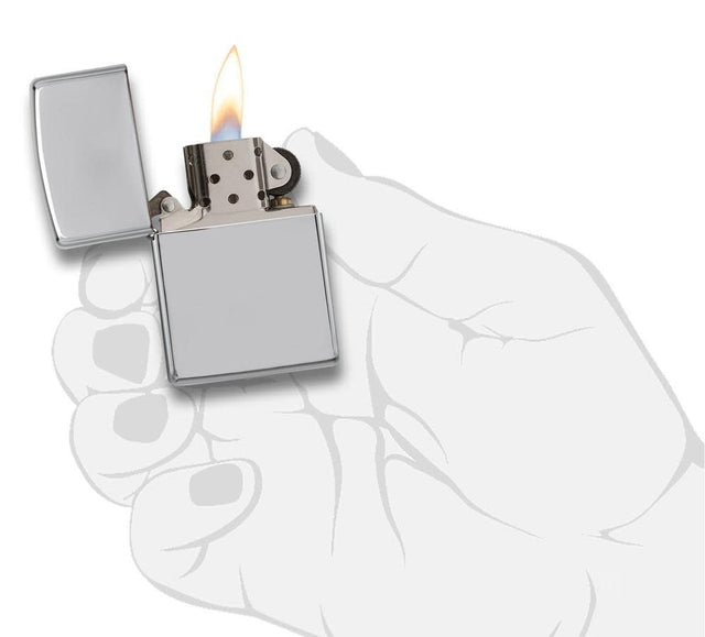Zippo Armor High Polish Chrome Windproof Lighter 167 — view 3