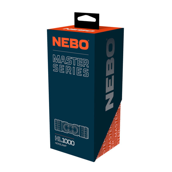 NEBO Master Series HL1000 Rechargeable Headlamp 1000 Lumens SKU 89641