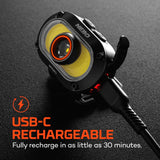 Nebo MYCRO 550+ Lumens Rechargeable Headlamp Adjustable Strap